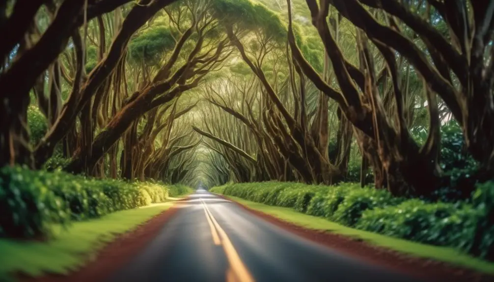 majestic pathway through nature