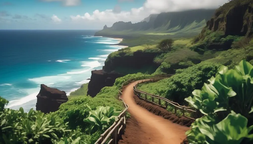 scenic trail overlooking kalalea