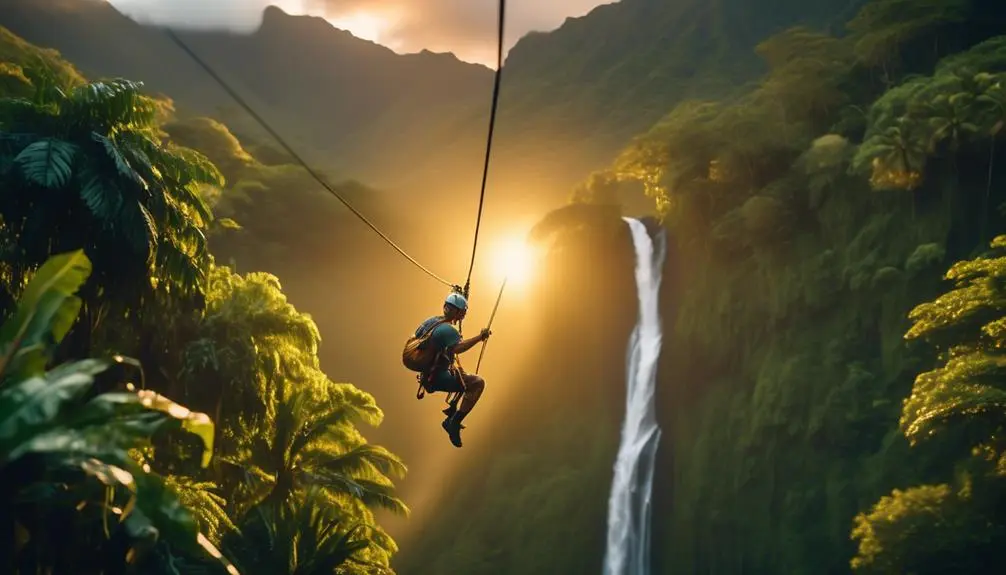 adrenaline fueled ziplining adventure in kauai