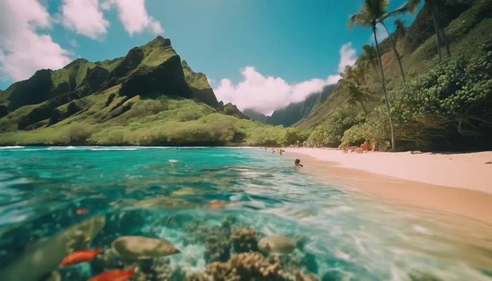 beautiful beach on kauai