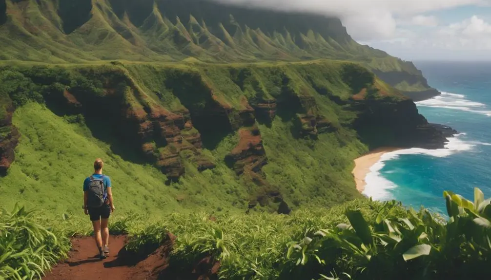 hiking adventure in solitude