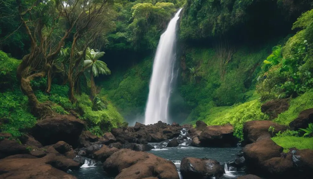 hiking to kalihiwai falls