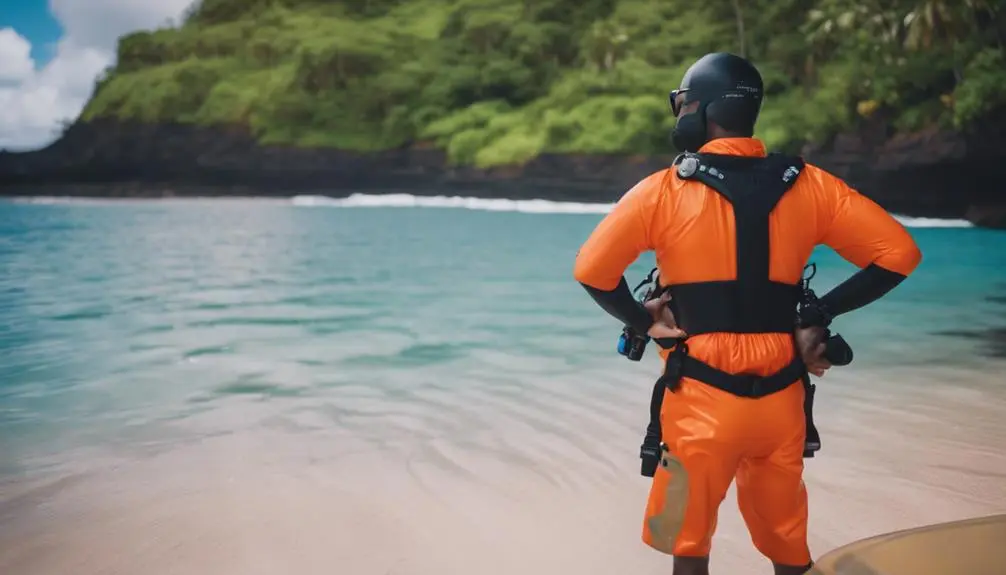 jet skiing in tropical kauai