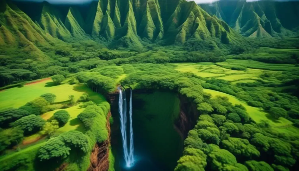 lush biodiversity and colorful