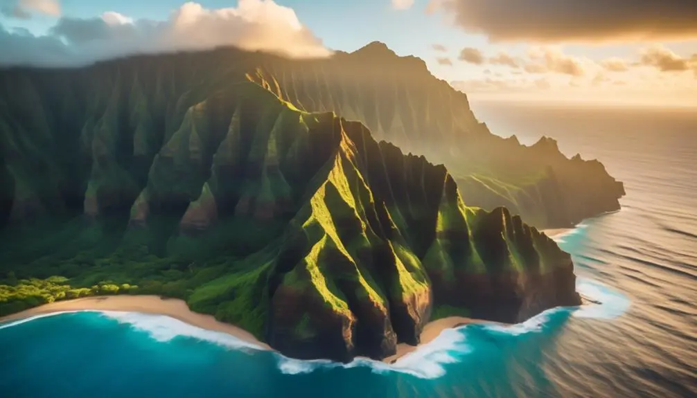 stunning na pali cliffs