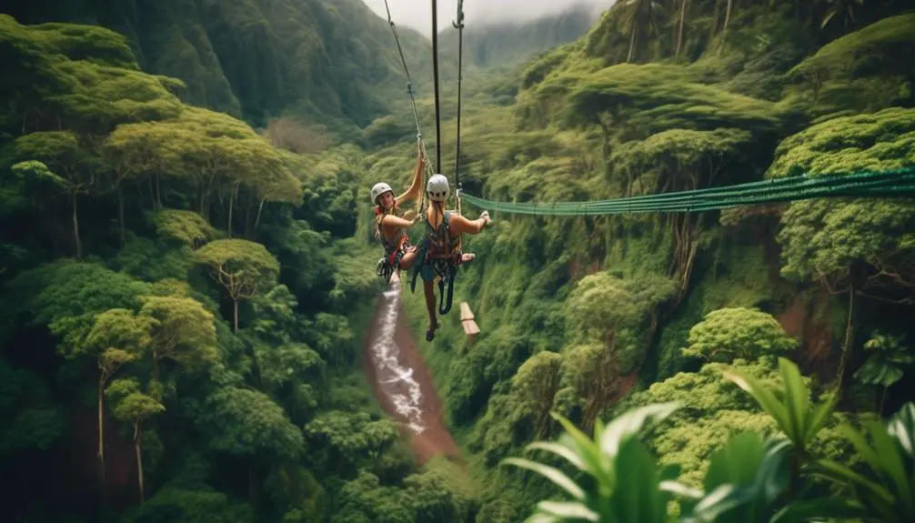 thrilling treehouse zipline adventure