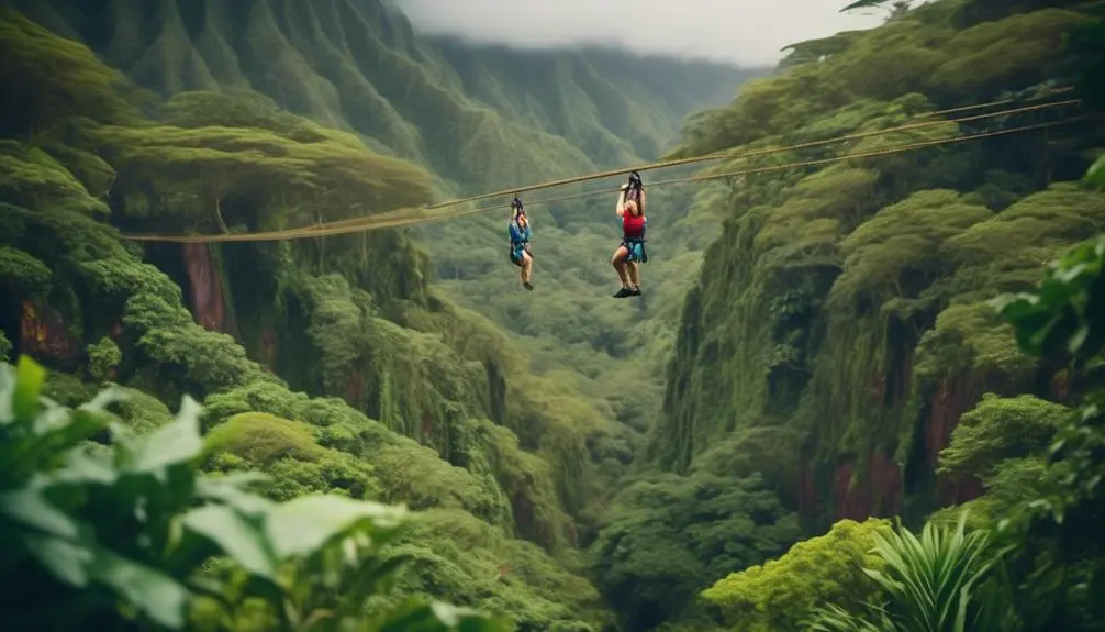 thrilling zipline adventure in kauai