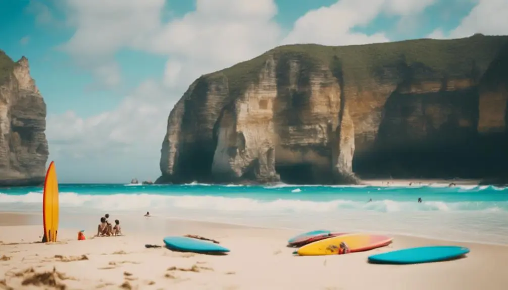 crystal clear blue waters