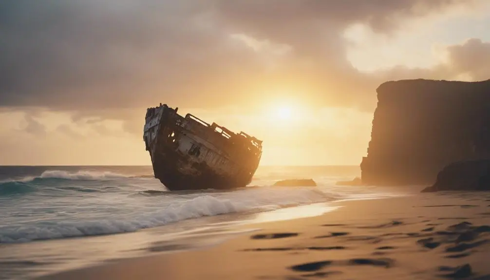 exploring shipwreck beach waves