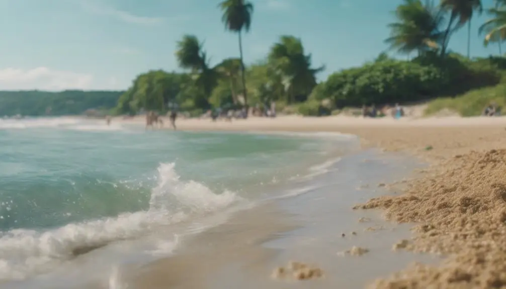 secluded beach with tidepools
