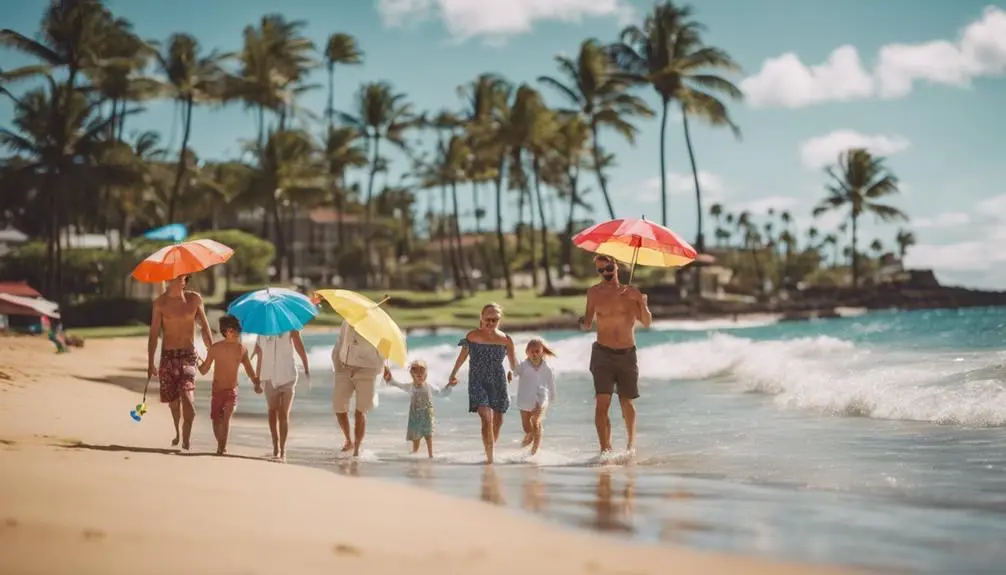 sunny beach in hawaii