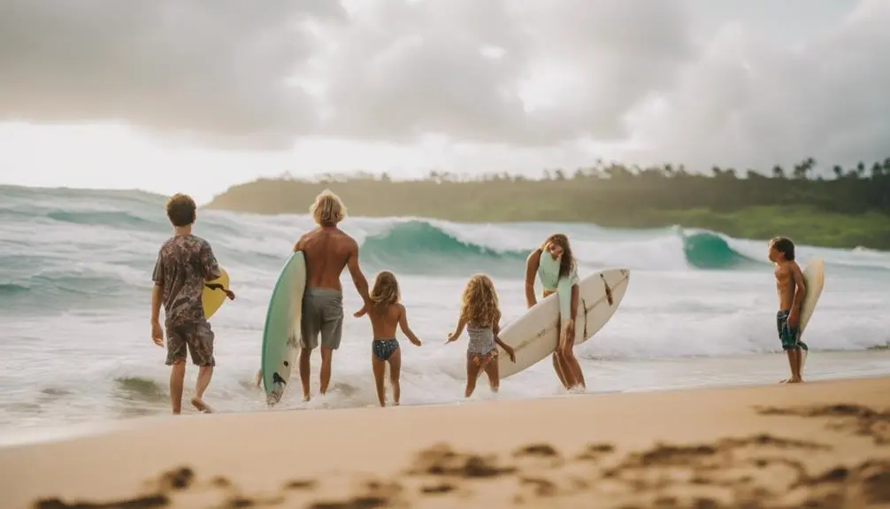 surfing for fun together