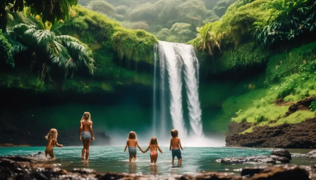 adventure in cascading waters