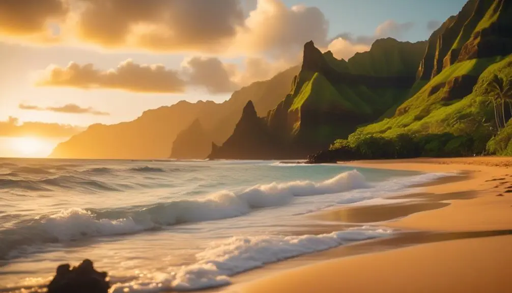 beautiful beach in kauai