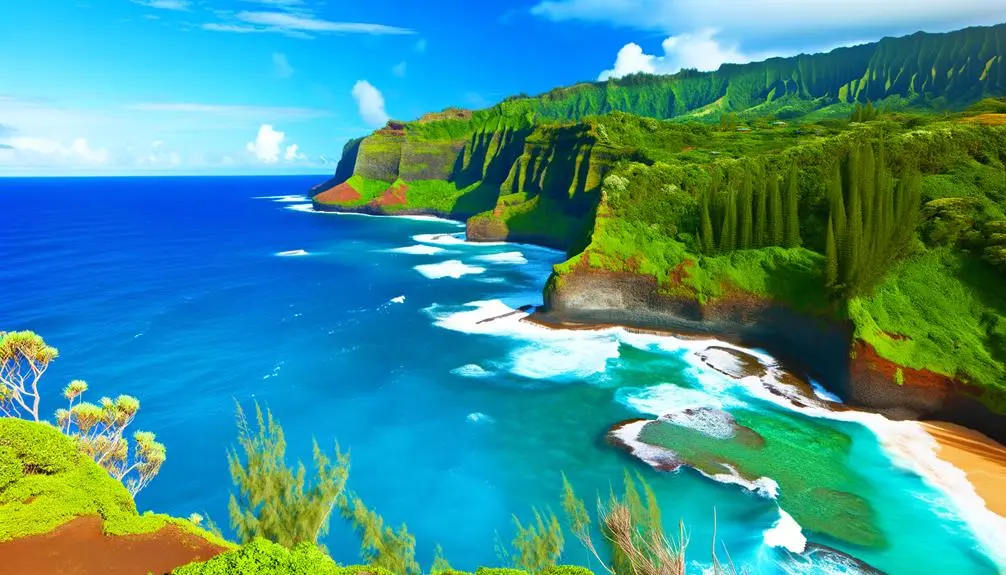 breathtaking coastal scenery in kauai