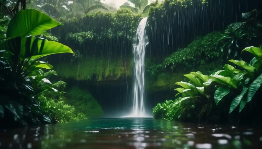 heavy rain in the area