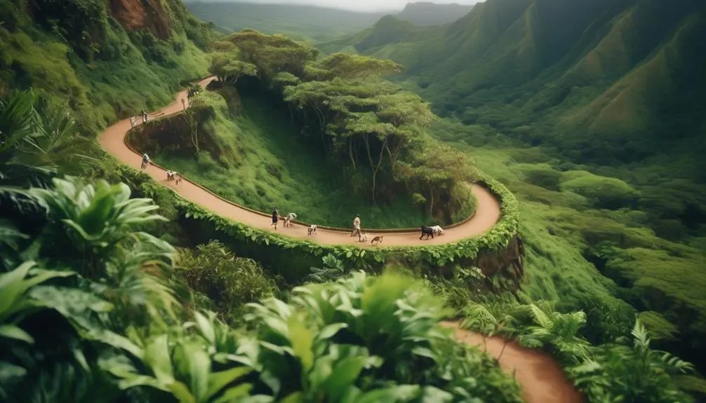 hiking nounou mountain s east trail