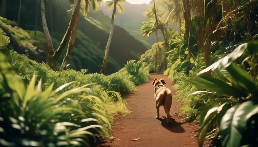 hiking with dogs in kauai