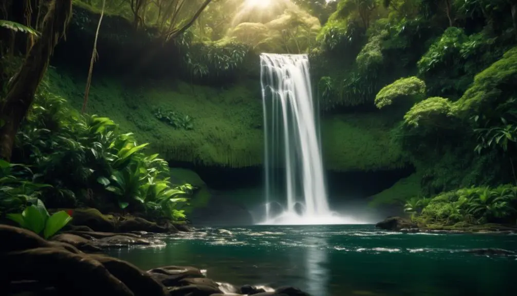 hinalele falls serene hawaiian cascade