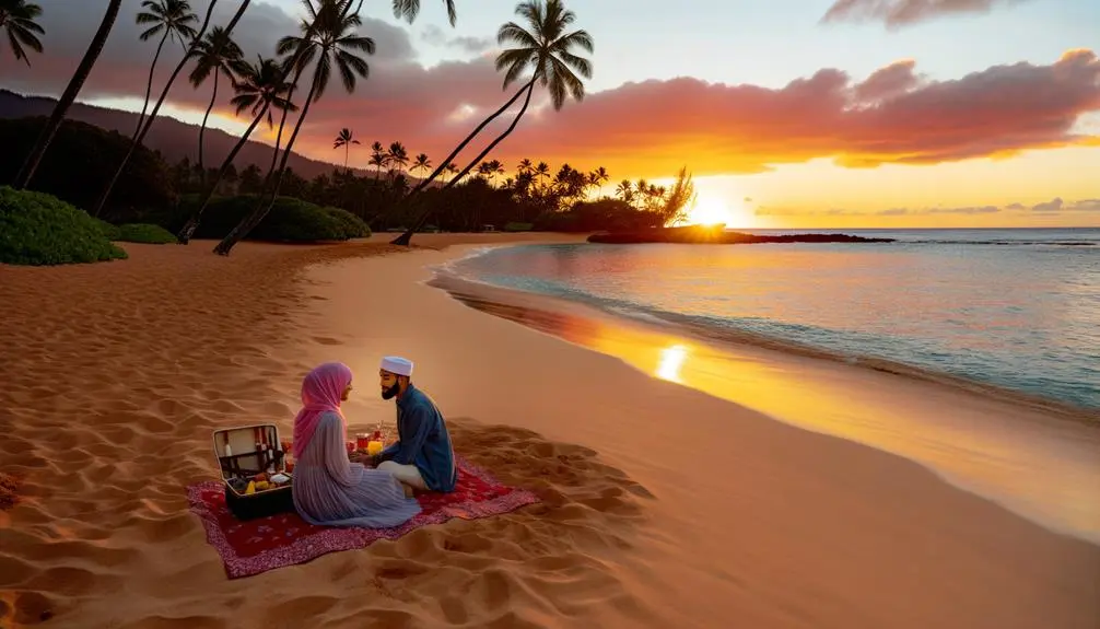 ideal locations for kauai s sunset beach picnics