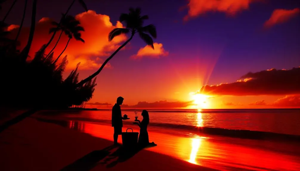 ideal locations for sunset beach picnics in kauai