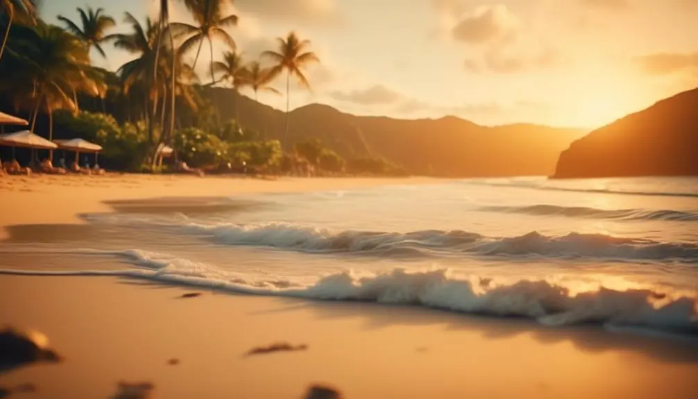 idyllic romance on lumahai beach