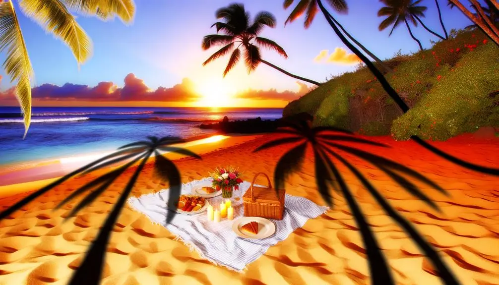 kauai s romantic sunset beach picnics