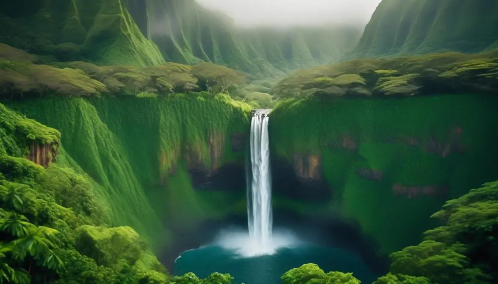 majestic opaekaa falls beauty