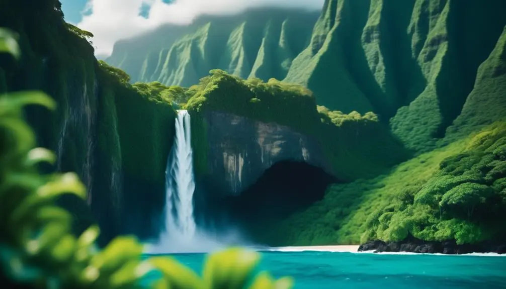 na pali coast waterfalls majestic coastal beauty