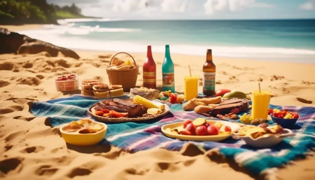 outdoor dining by the beach