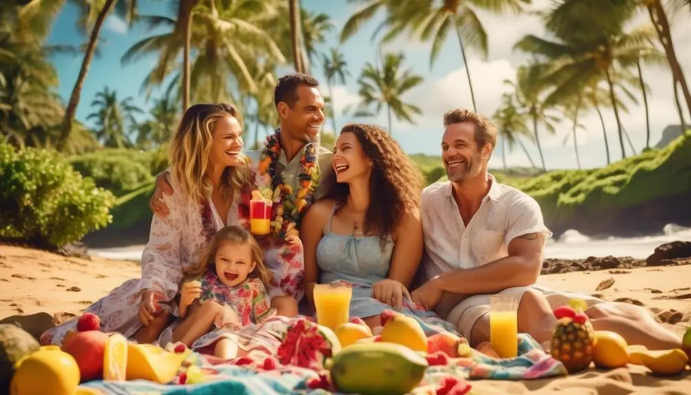 outdoor family picnic gathering