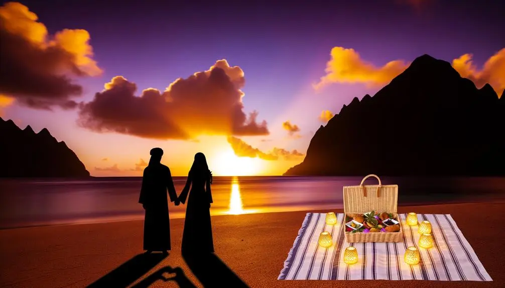 romantic beach picnic spots