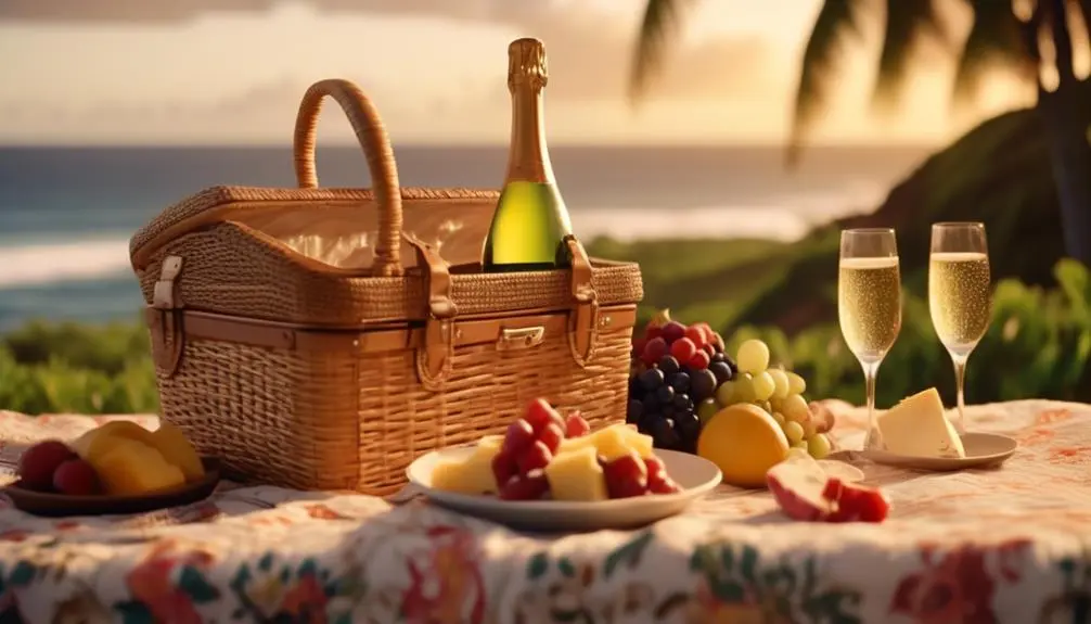 romantic picnic with partner