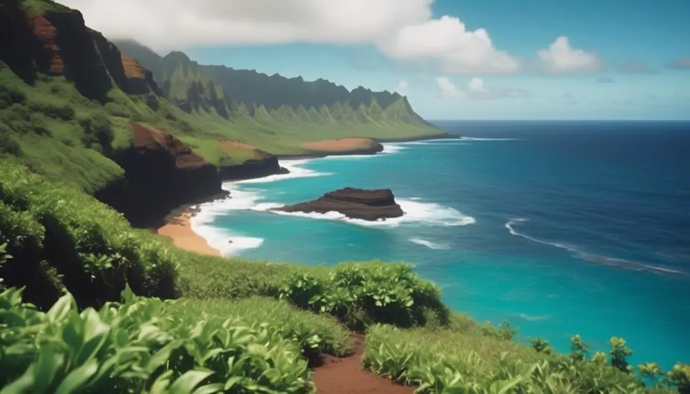 scenic coastal hike in kauai