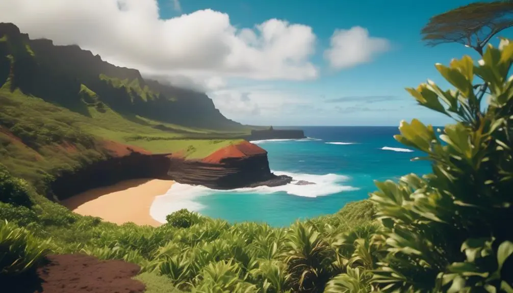 scenic coastal hike in mahaulepu