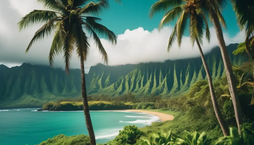 scenic hike in hanalei