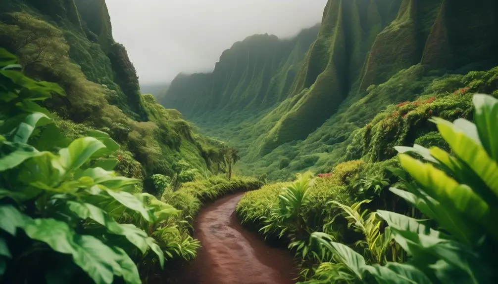 scenic hike in kauai