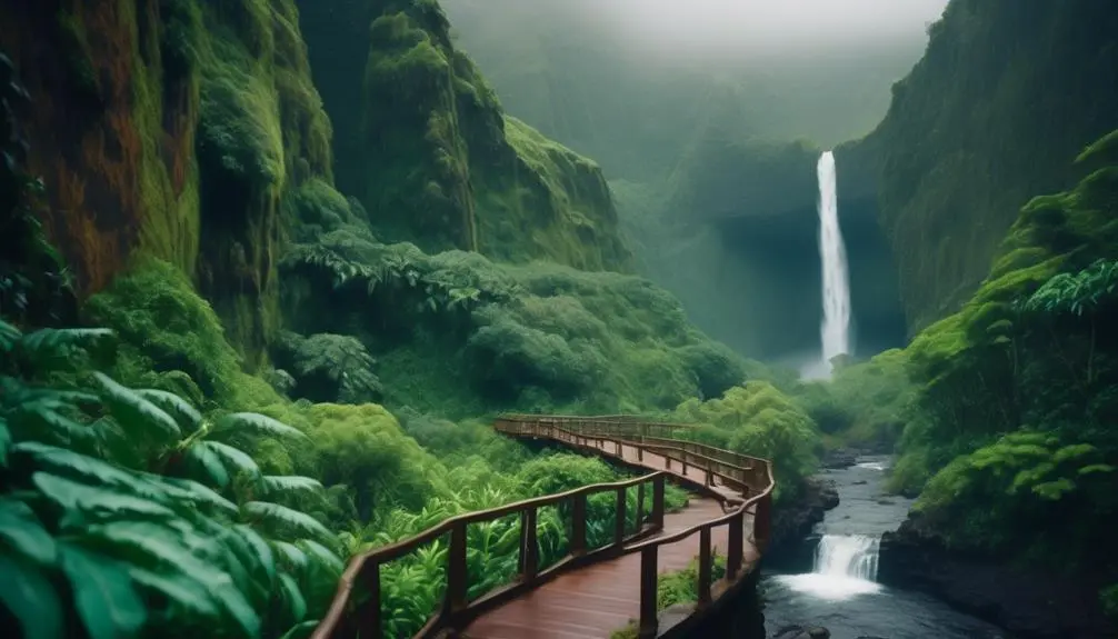 scenic hike to waterfalls