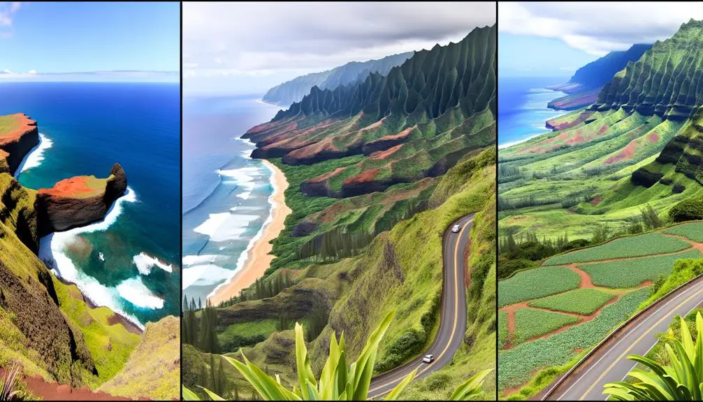 scenic road trips in kauai