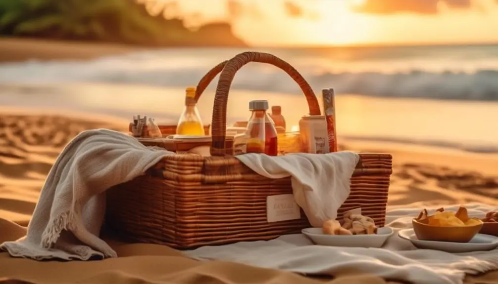 sunset beach picnic planning