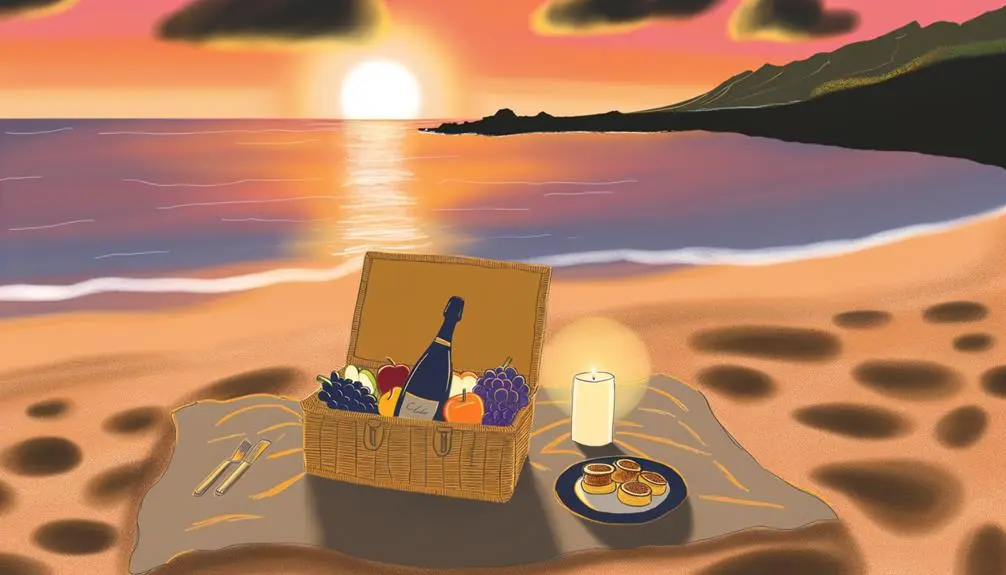sunset beach picnics in kauai