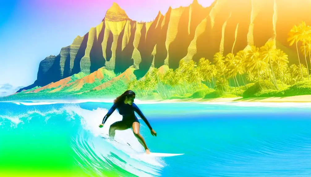 surfing in kauai s waves