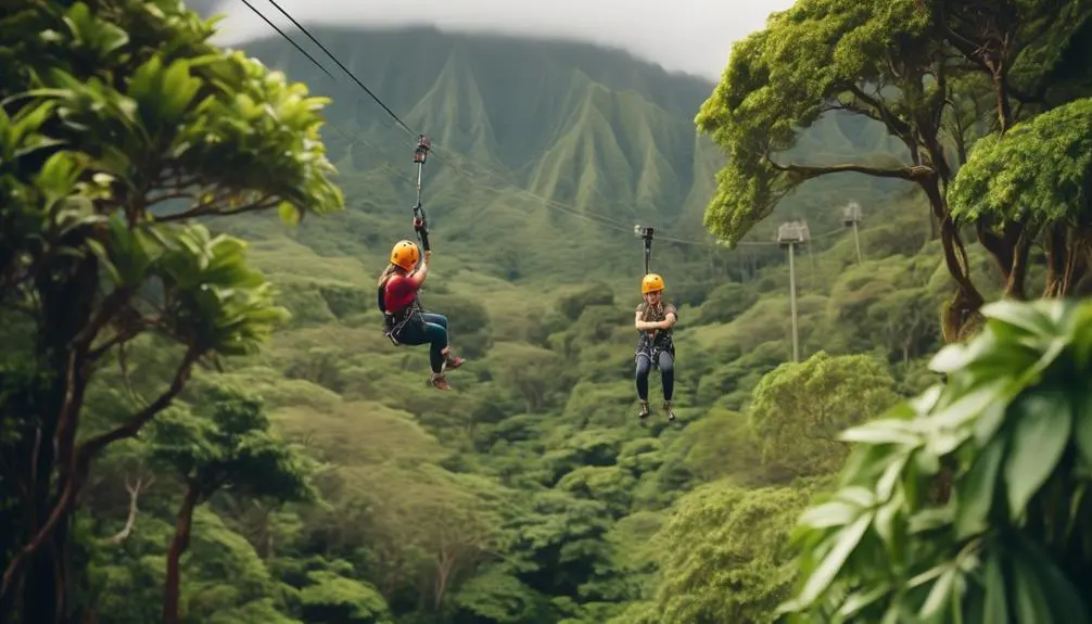 thrilling zipline adventure in hawaii
