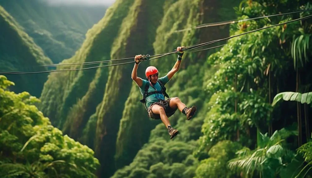 thrilling zipline adventure in kauai