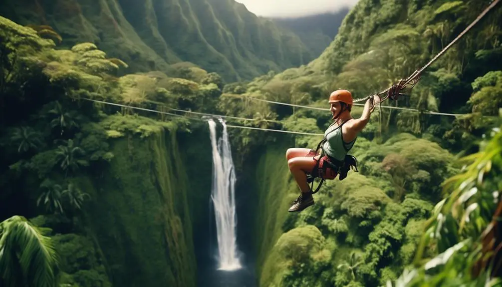 thrilling zipline experience in kauai