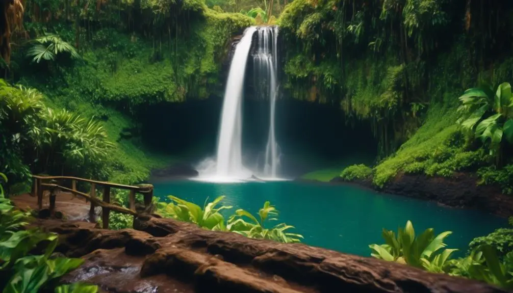 tropical hike to cascades