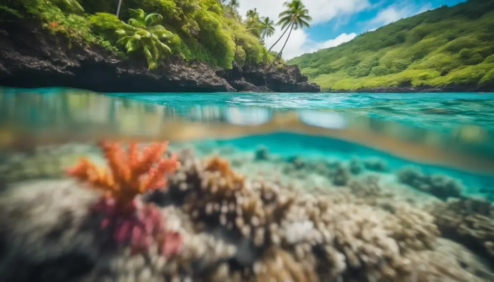 beautiful anini beach snorkeling