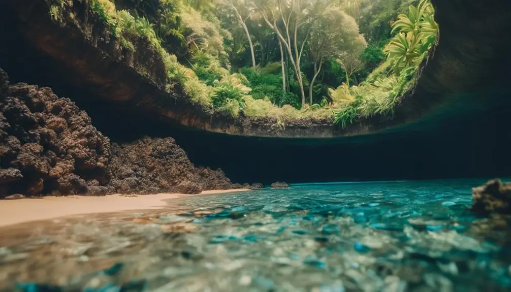 beautiful beach and caves