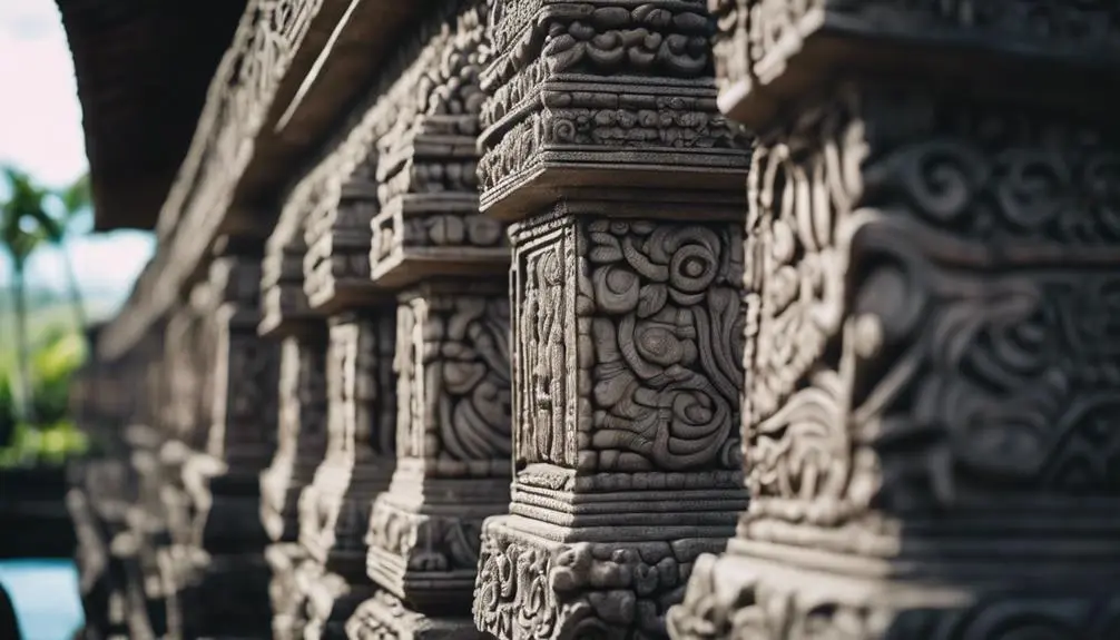 beautifully detailed stone carvings
