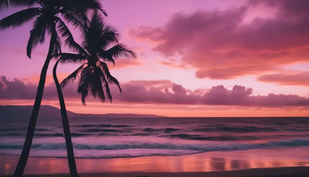 breathtaking ocean sunset view